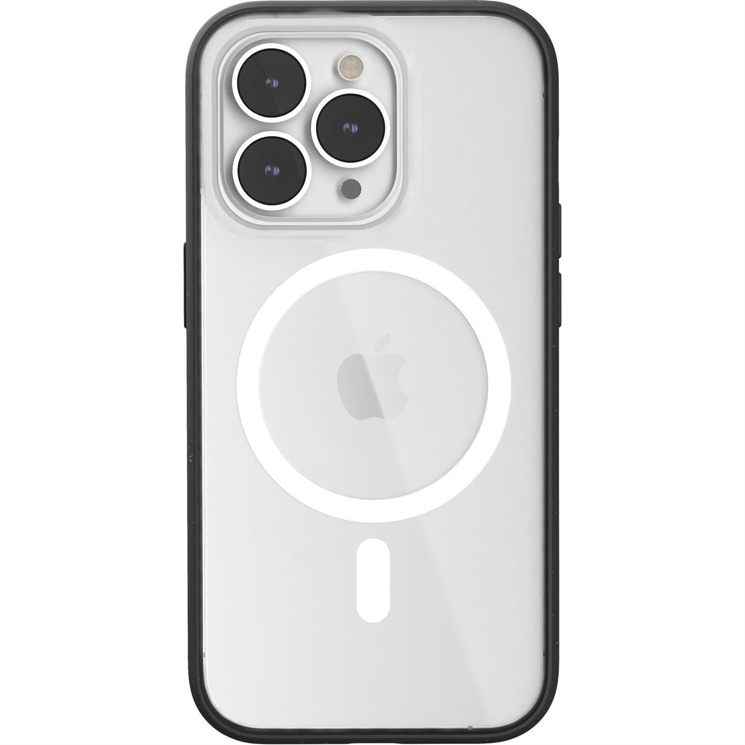 Woodcessories Clear Case MagSafe für iPhone 14 Pro - Schwarz / Transparent