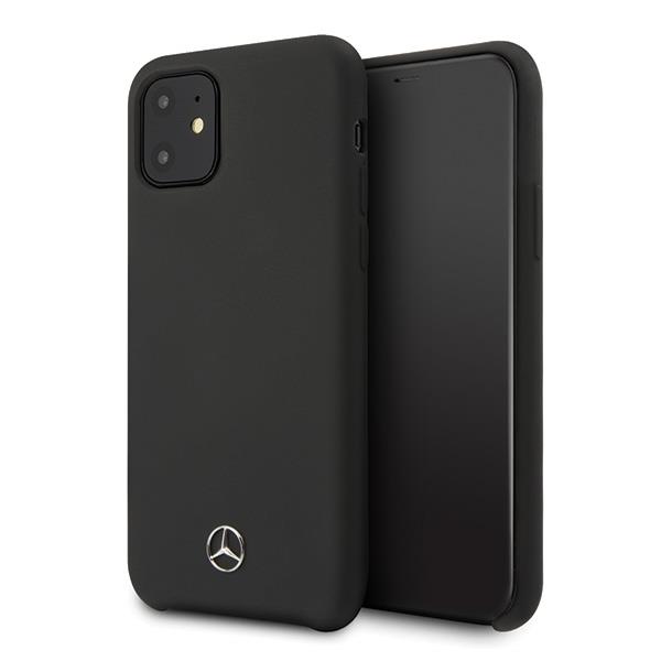 Mercedes Benz Silicone Line Hard Case Cover Hülle für Apple iPhone 12 mini (5.4) - Schwarz