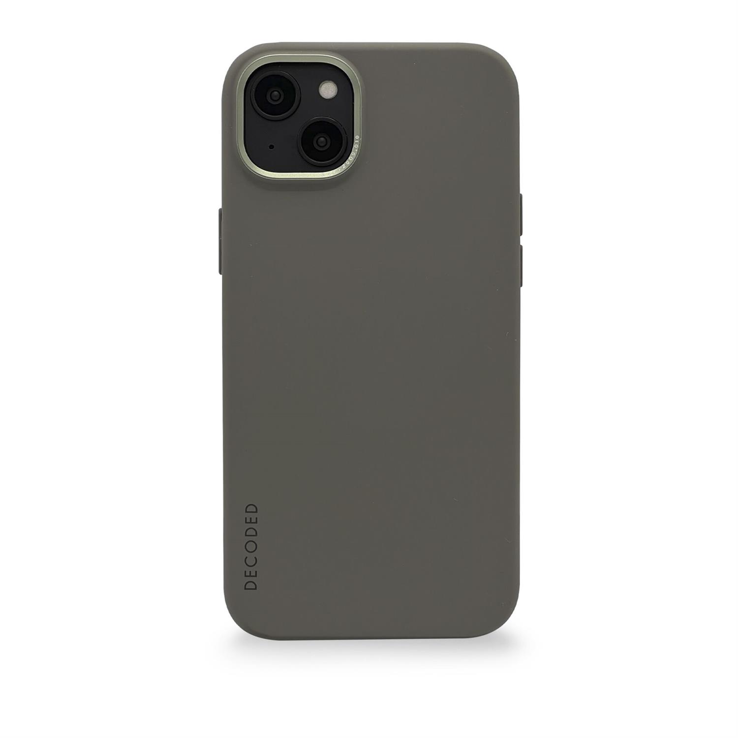 Decoded AntiMicrobial Silicone Backcover für iPhone 14 - Olive