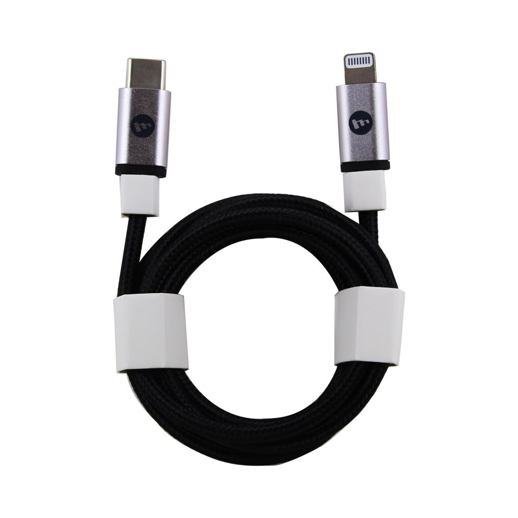 Mophie USB-C zu Lightning Daten-/Lade-Kabel für Apple iPhone - Schwarz
