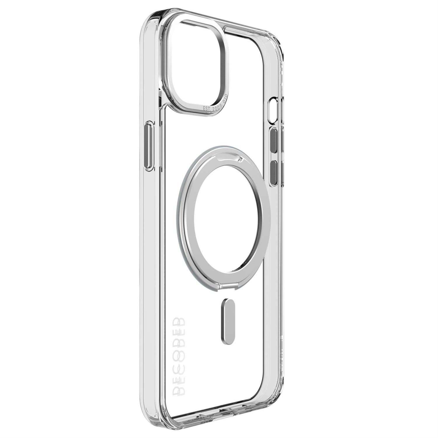 Decoded Recycled Plastic Loop Stand BackCover für iPhone 15 Plus - Transparent