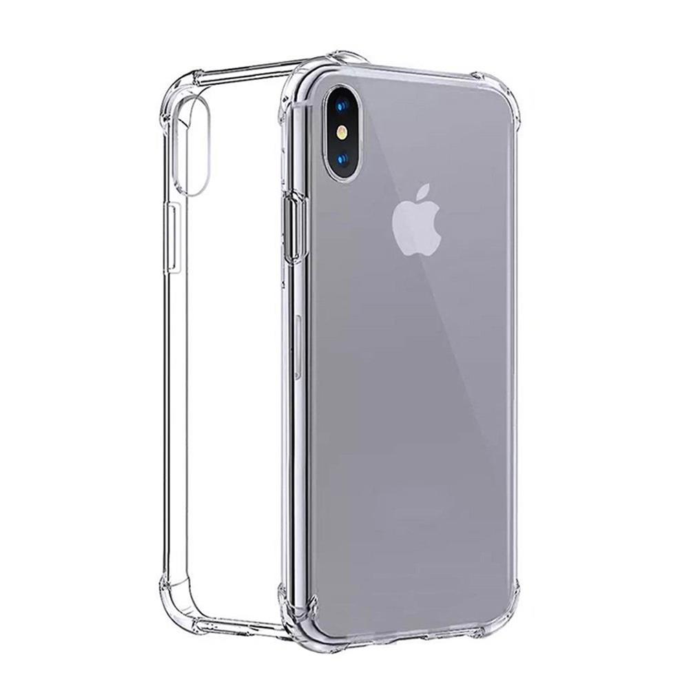 Cyoo Four Coners Silikon Cover Hülle für Apple iPhone Xs Max - Transparent