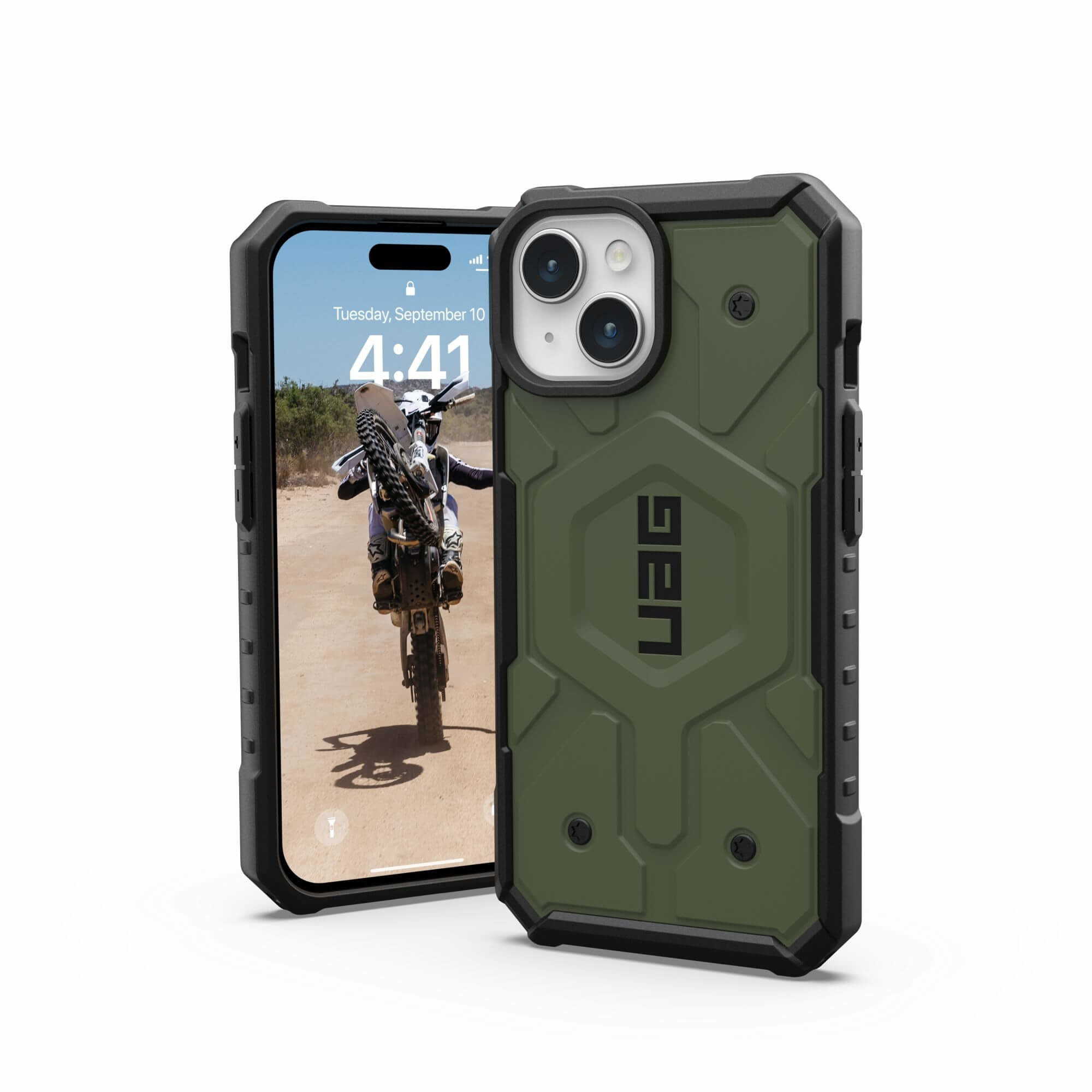 Urban Armor Gear UAG Pathfinder MagSafe Case für iPhone 15 - Olive drab
