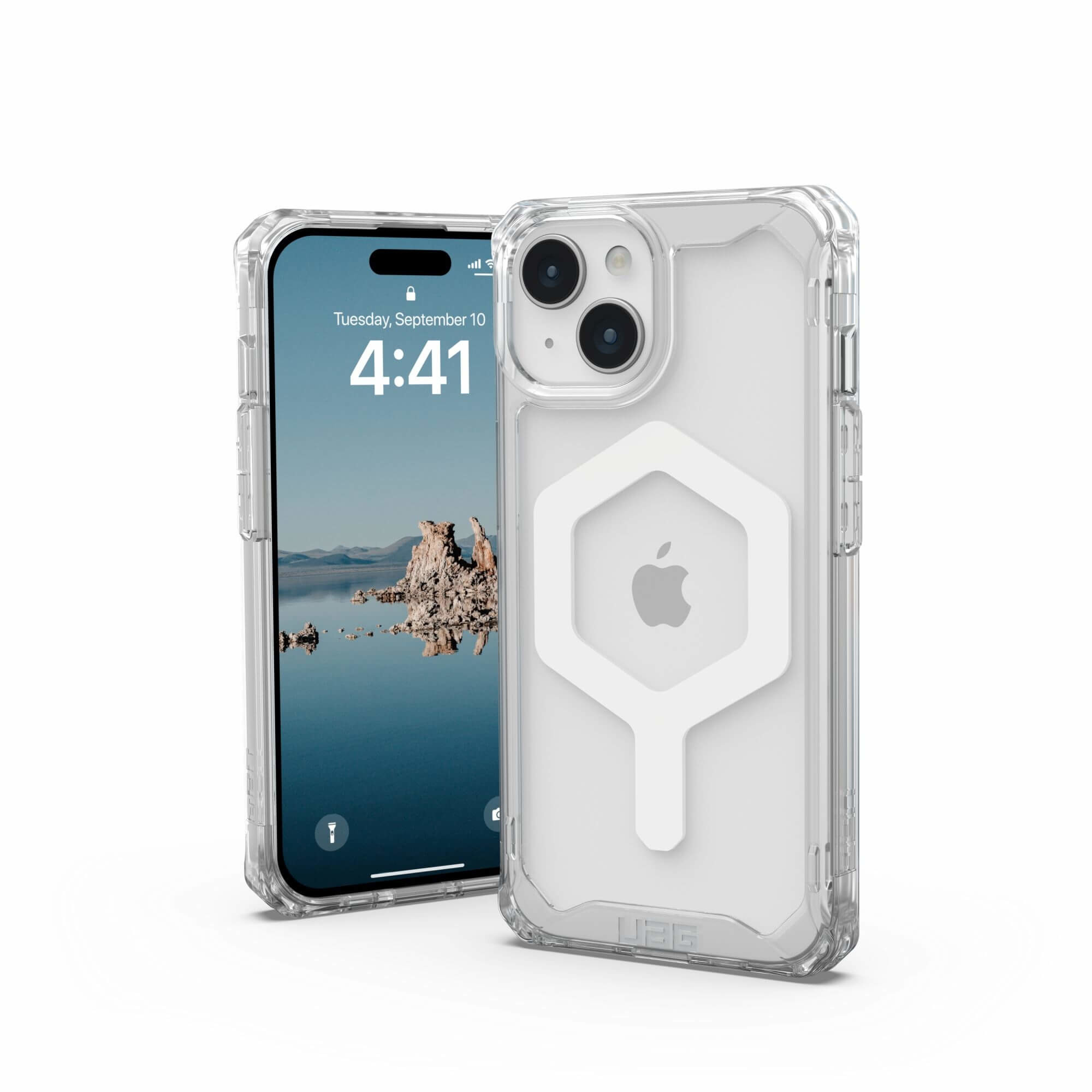 Urban Armor Gear UAG Plyo MagSafe Case für iPhone 15 - Ice (Transparent) / Weiss