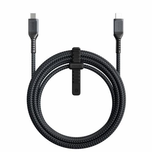 Nomad Kevlar USB-C auf USB-C Kabel 3m (nur für Macbook) - Schwarz