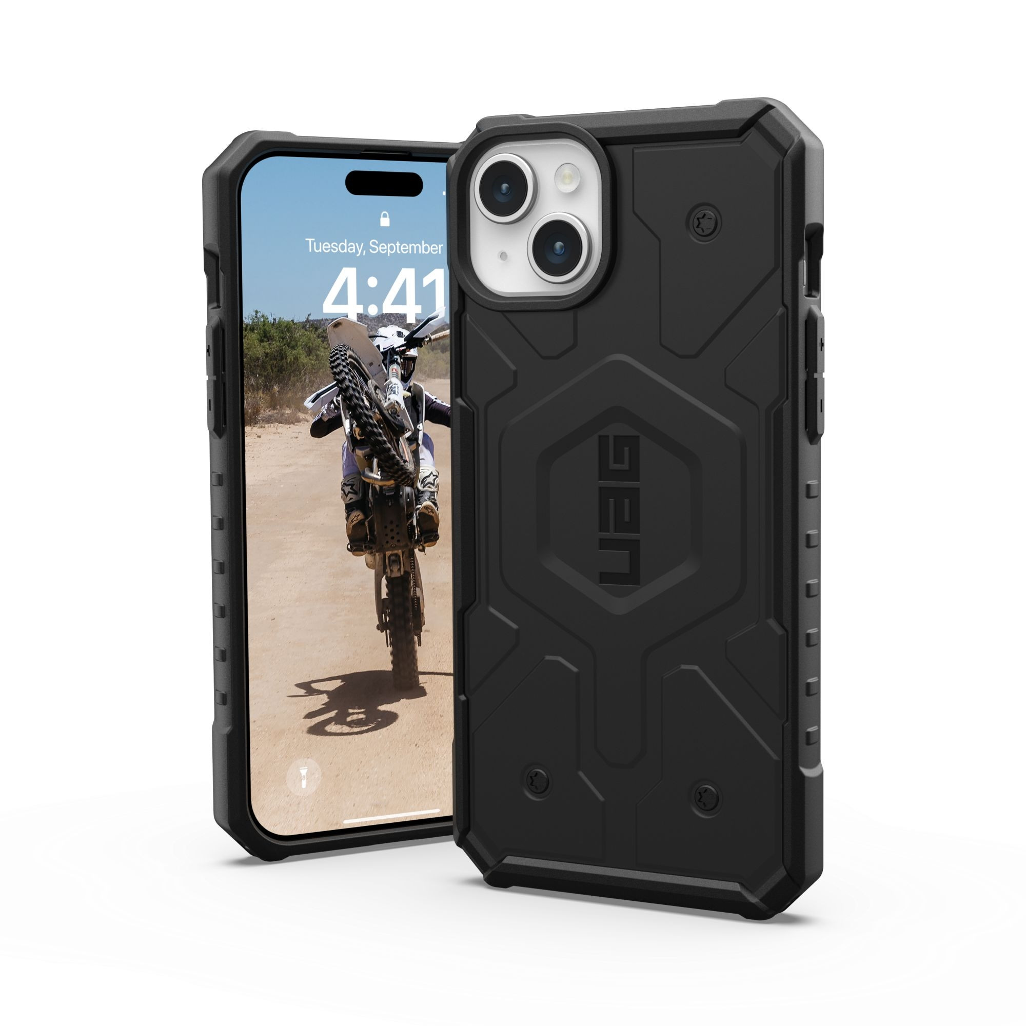 Urban Armor Gear UAG Pathfinder MagSafe Case für iPhone 15 Plus - Schwarz