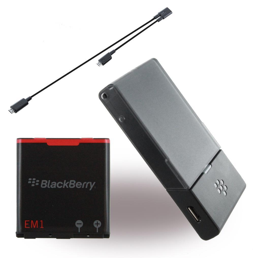 BlackBerry ACC-39461-101 - Akkuladegerät Bundle + Akku E-M1 für Curve 9350 , 9360, 9370