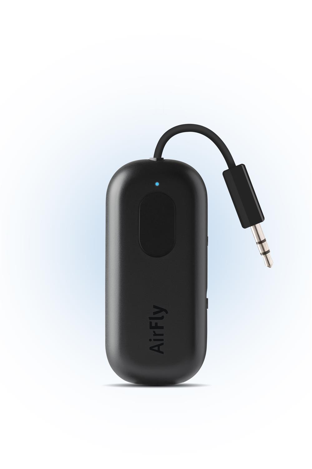 Twelve South AirFly Pro Bluetooth Wireless Audio Transmitter/Receiver für bis zu 2 AirPods/Wireless Kopfhörer - Schwarz