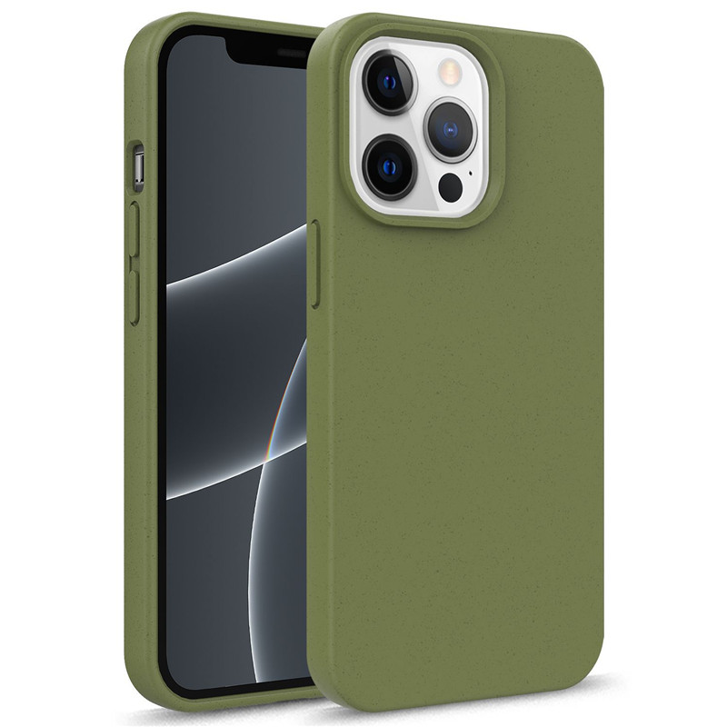 Cyoo BioCase für iPhone 13 mini - Biologisch abbaubar Bio Case Cover Hülle Stoßfest Öko - Grün
