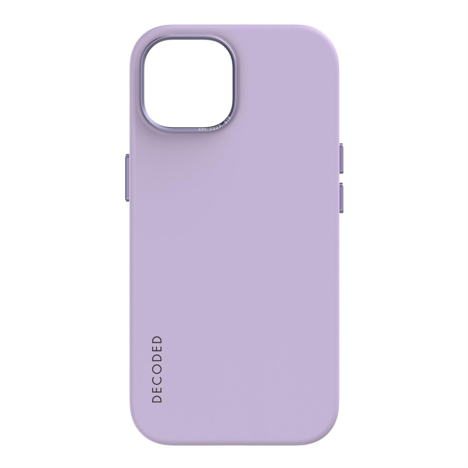 Decoded AntiMicrobial Silicone Backcover für iPhone 15 Plus - Lavender