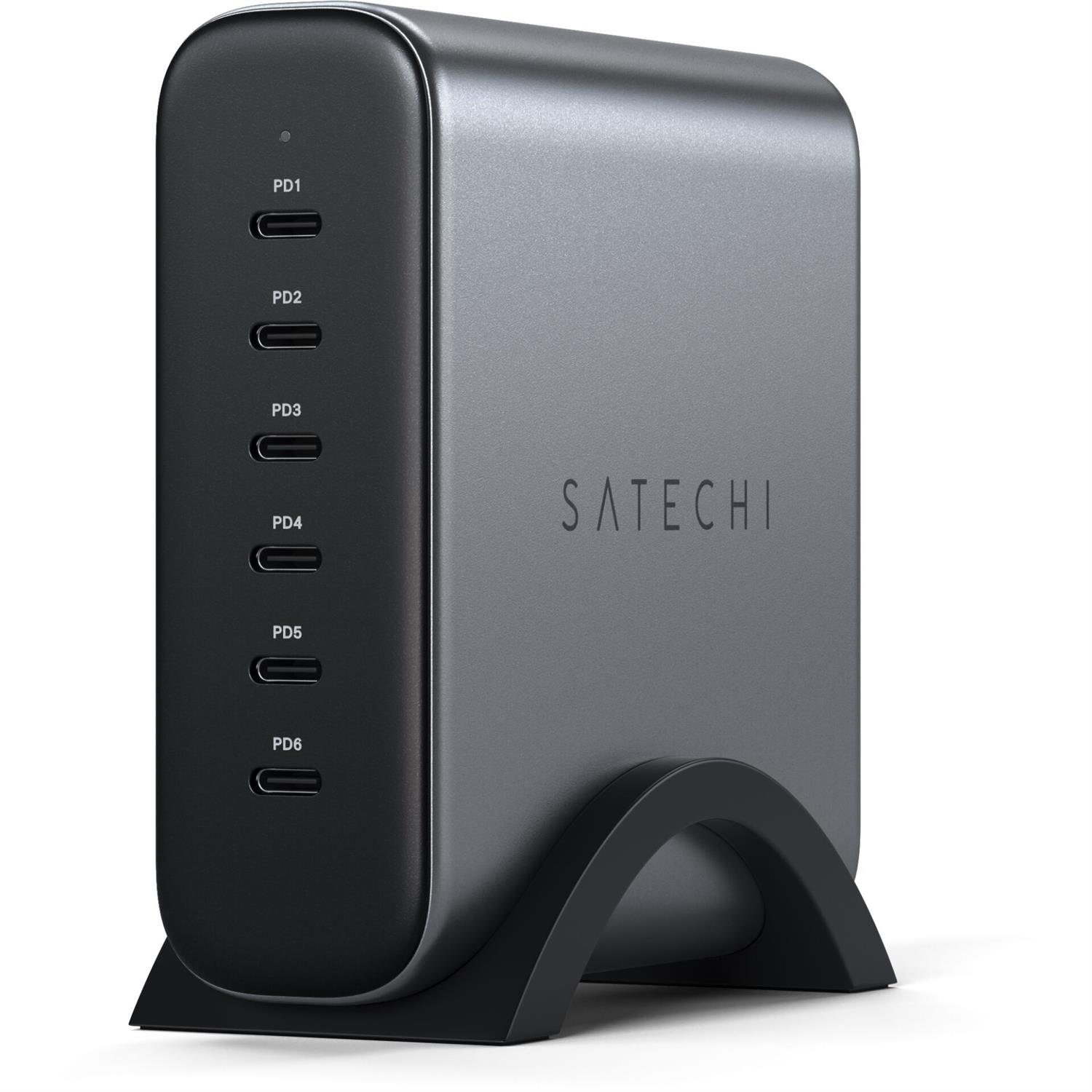 Satechi 200W Type-C 6-Port PD GaN Charger - Space Gray