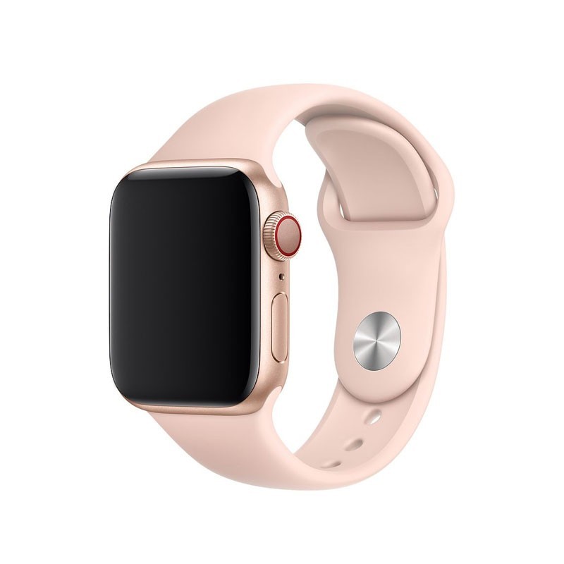 4-OK SMART Watch Band Armband für Apple Watch - Silikon - Arena Rosa - 42-44mm