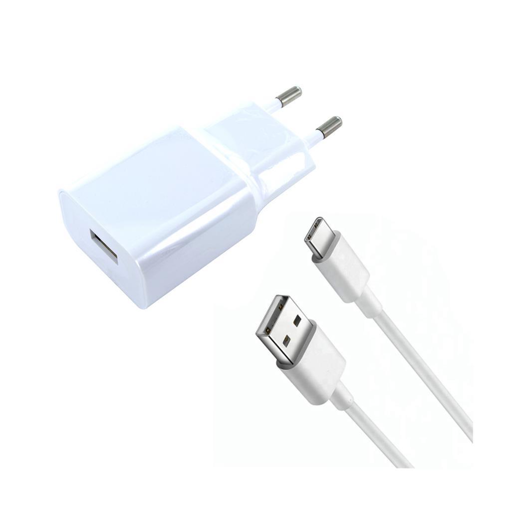 Xiaomi MDY-08-EO - USB Charger + Charging Cable USB to Typ-C - Weiss