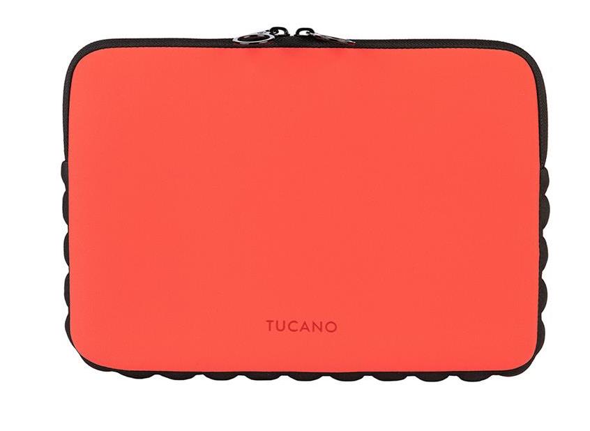 Tucano Offroad Second Skin Bumper Case für  für Notebooks 12 - 13 Zoll - Rot/Orange