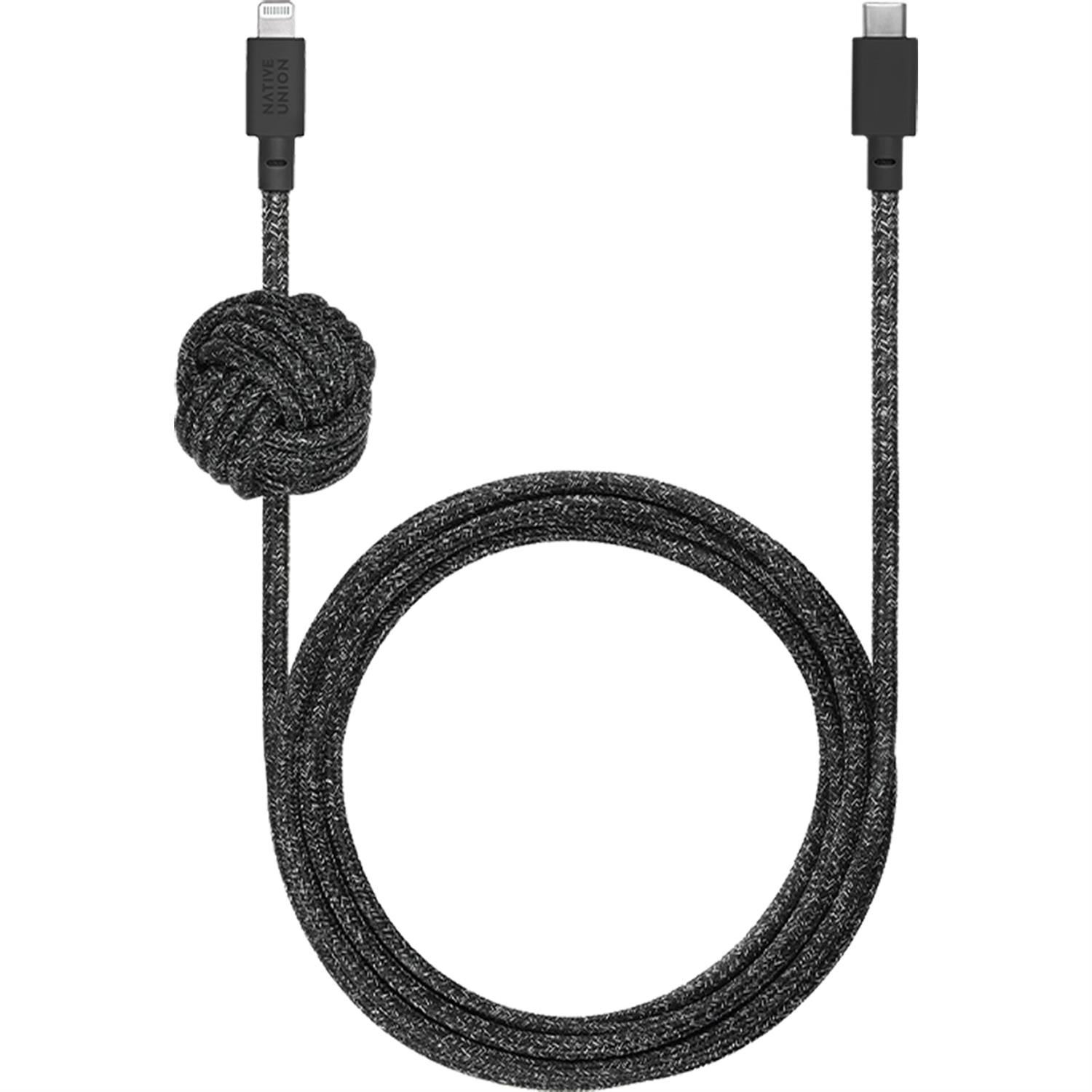 Native Union Night Cable USB-C to Lightning 3m - Cosmos Black