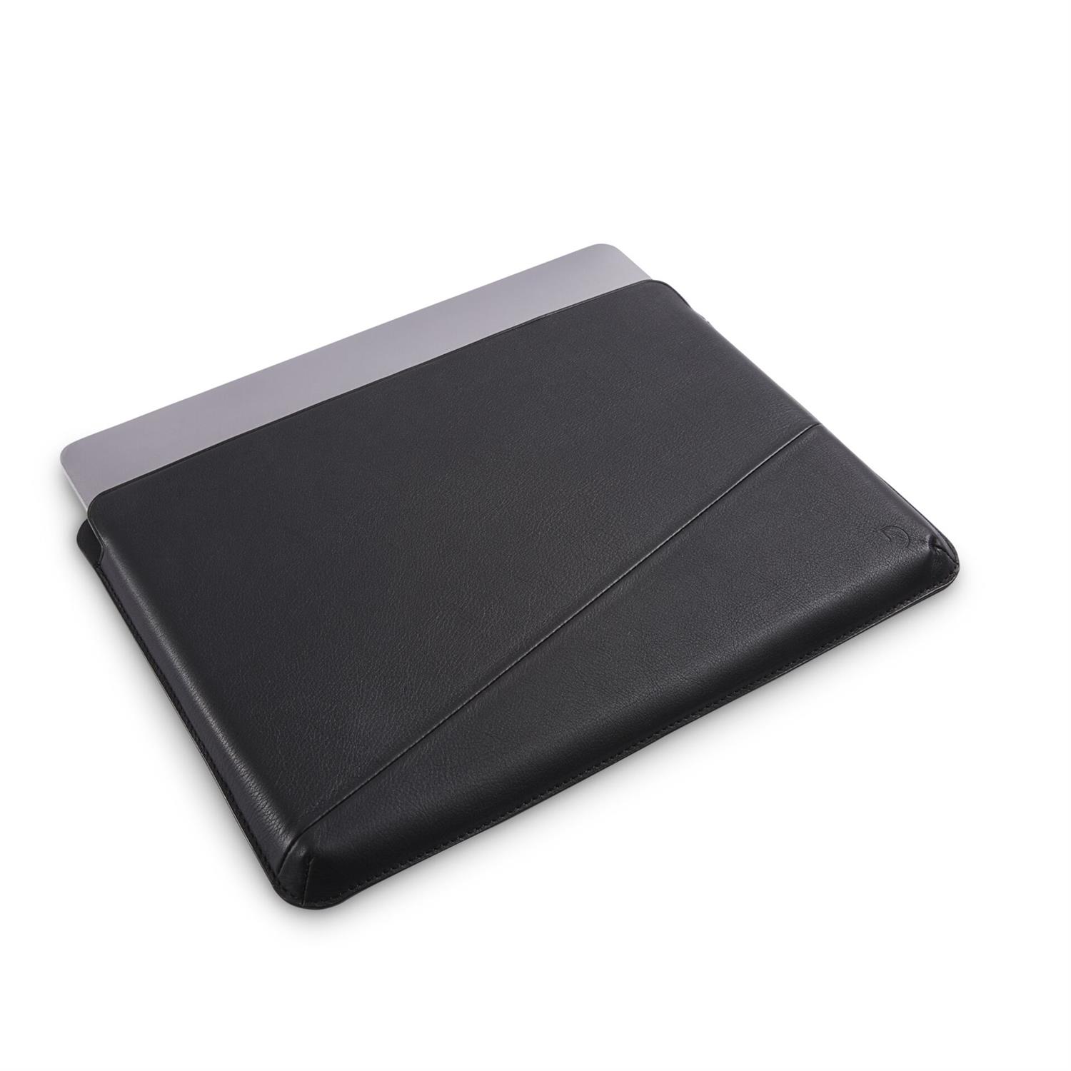 Decoded Leather Frame Sleeve für Macbook 16 Zoll - Schwarz
