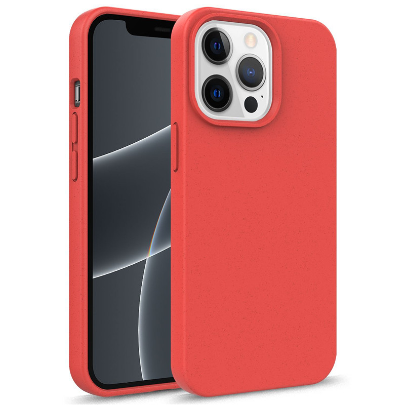 Cyoo BioCase für iPhone 13 - Biologisch abbaubar Bio Case Cover Hülle Stoßfest Öko - Rot