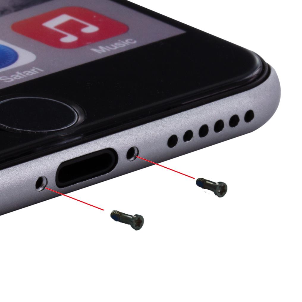 Cyoo - 10er Gehäuseschrauben -  Apple iPhone 6,6s - Schwarz