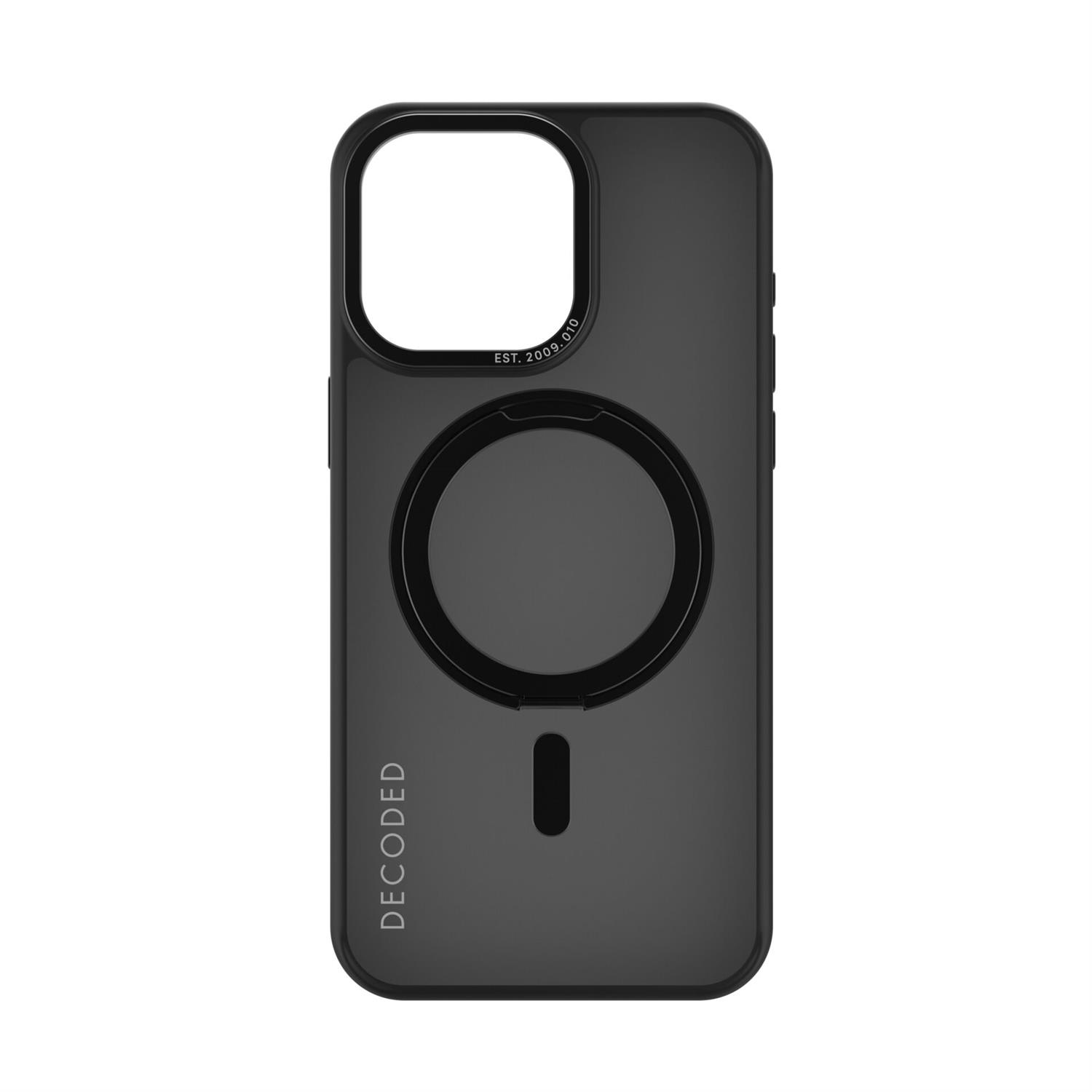Decoded Recycled Plastic Loop Stand Backcover für iPhone 15 Pro Max - Black