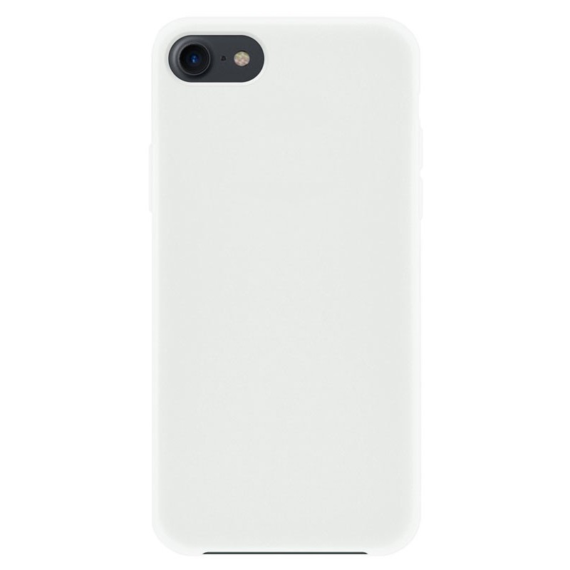 4-OK Silk Cover für Apple iPhone 6,  6s, 7, 8, SE (2020) mit Samt-Innenfutter - Weiss