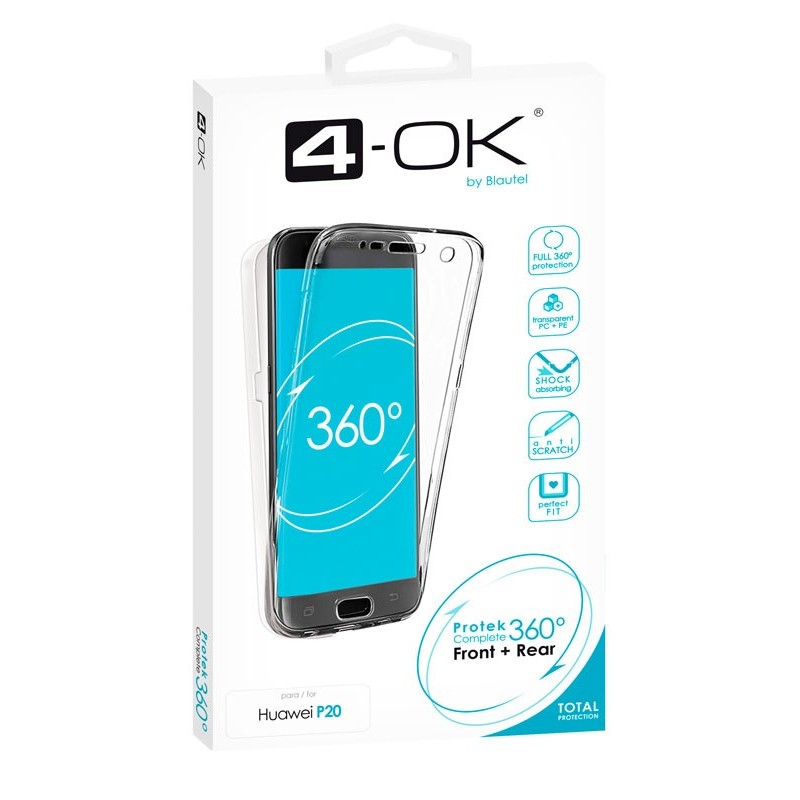 4-OK 360 Protek Case für Huawei P20 - Transparent