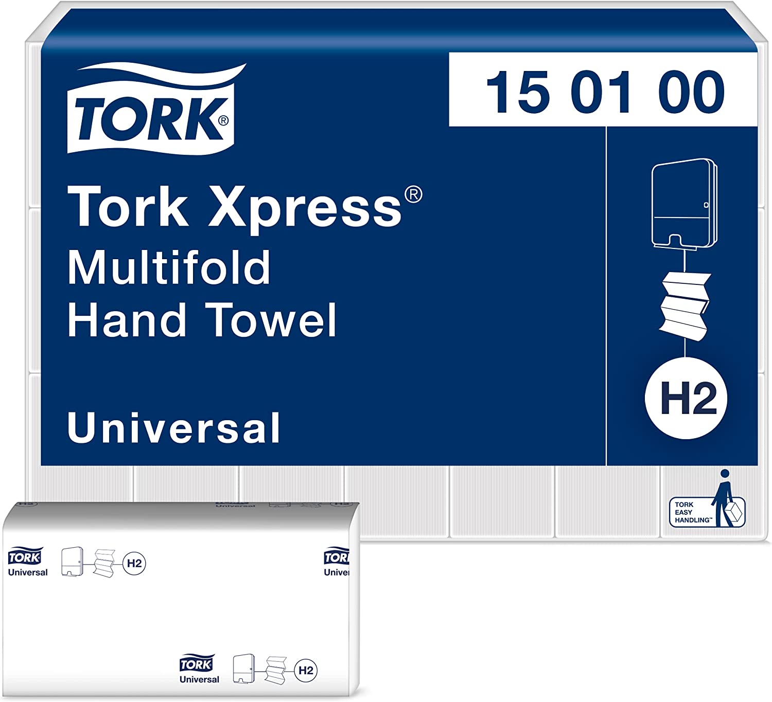 Tork Xpress Multifold-Handtücher H2 Universal Interfold-Falzung 1-lagig 4.830 Tücher - Weiß