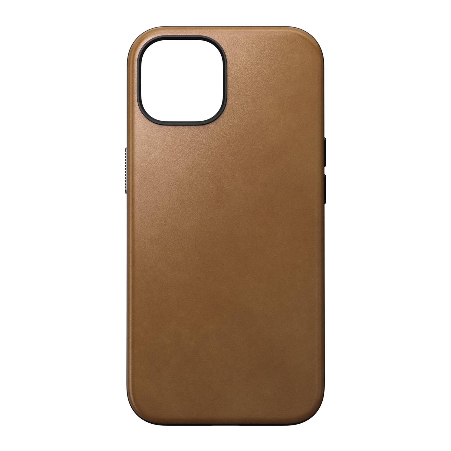 Nomad Modern Leather Case für iPhone 15 - English Tan