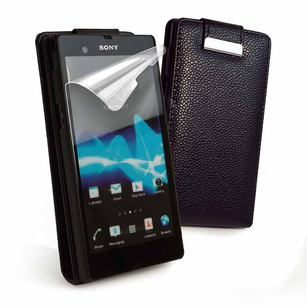 E-Volve Flip Tasche für Sony Xperia Z in Schwarz
