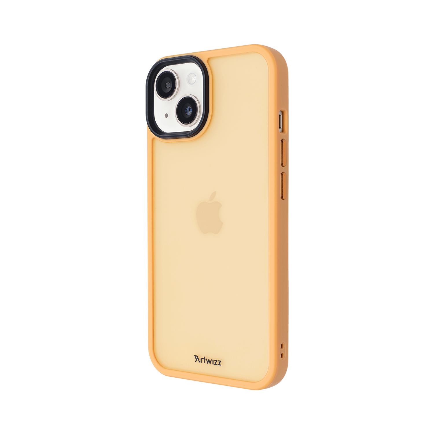 Artwizz IcedClip Hülle für iPhone 14 - Tiger-orange