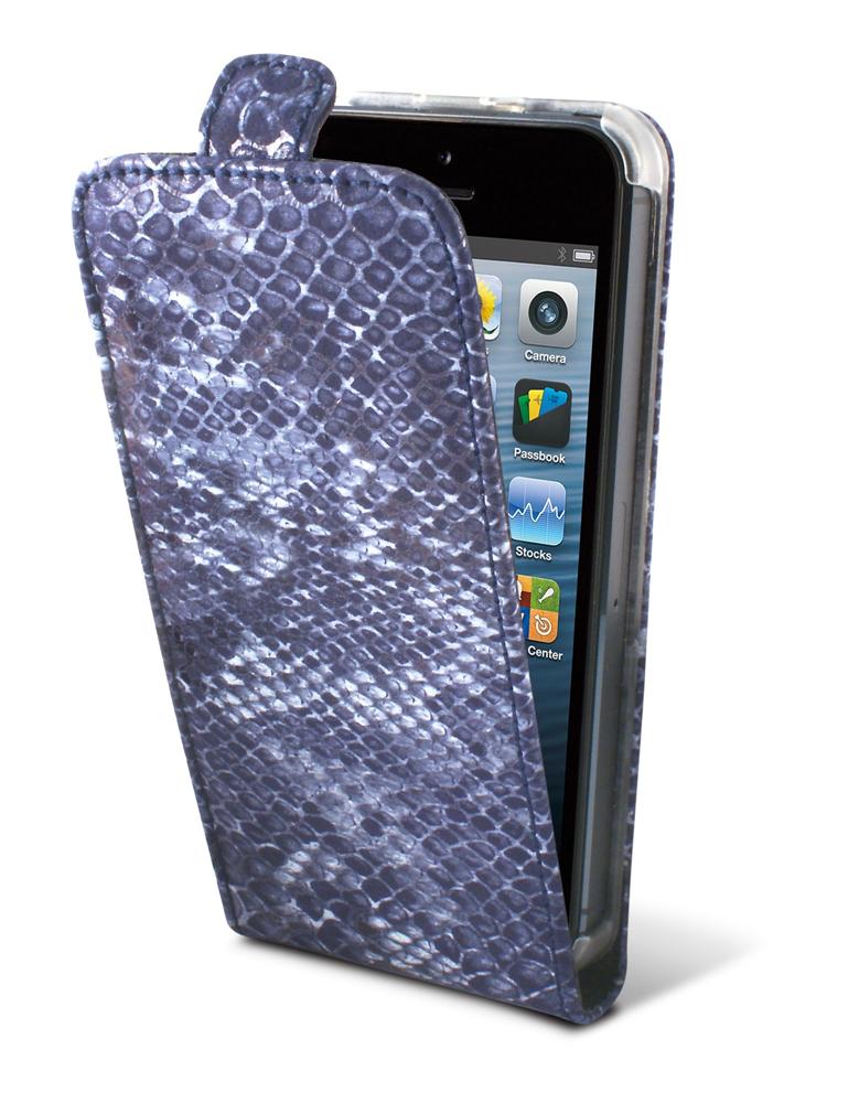 TammyB Reptilia Tasche für Apple iPhone 5 in Blau