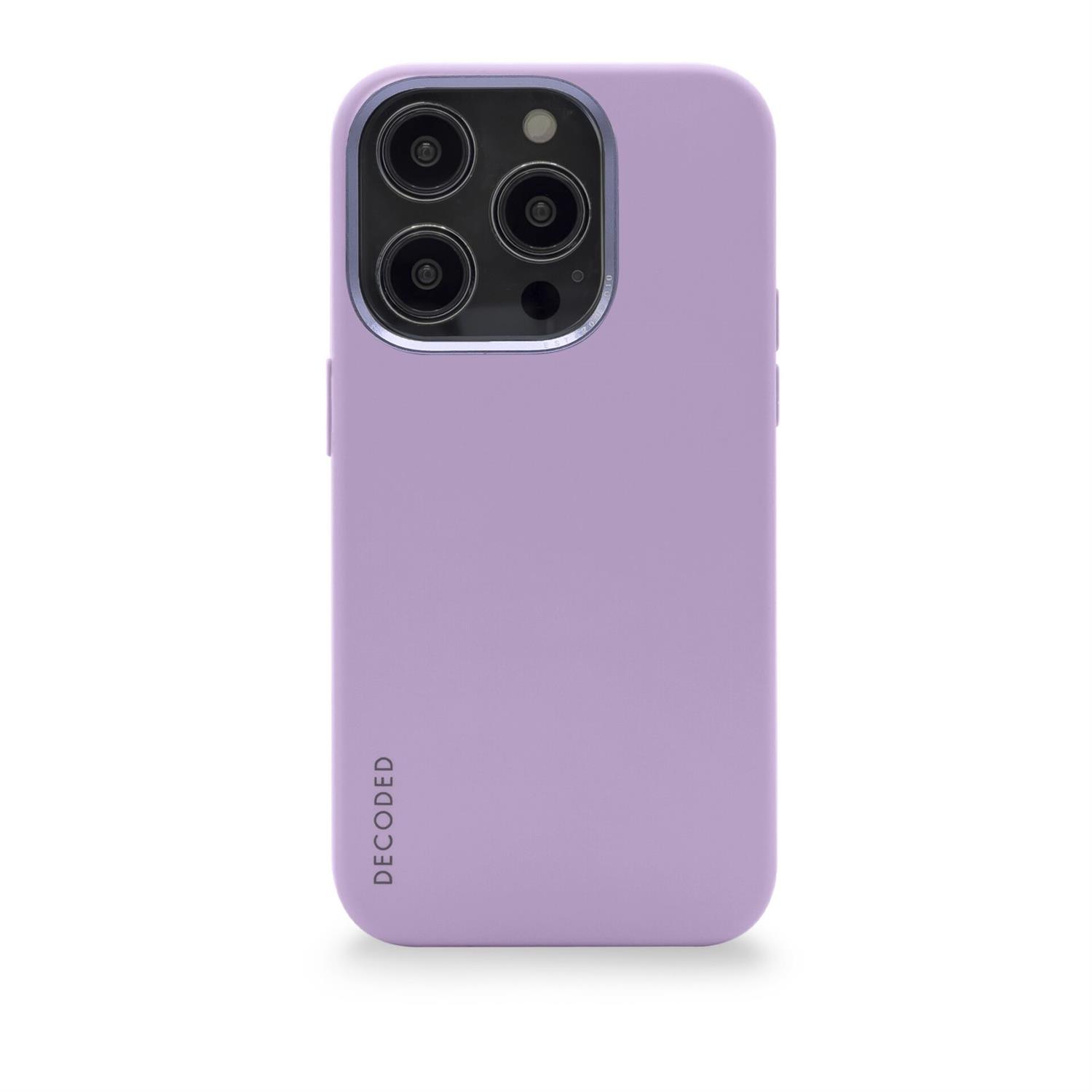 Decoded AntiMicrobial Silicone Backcover für iPhone 14 Pro - Lavender