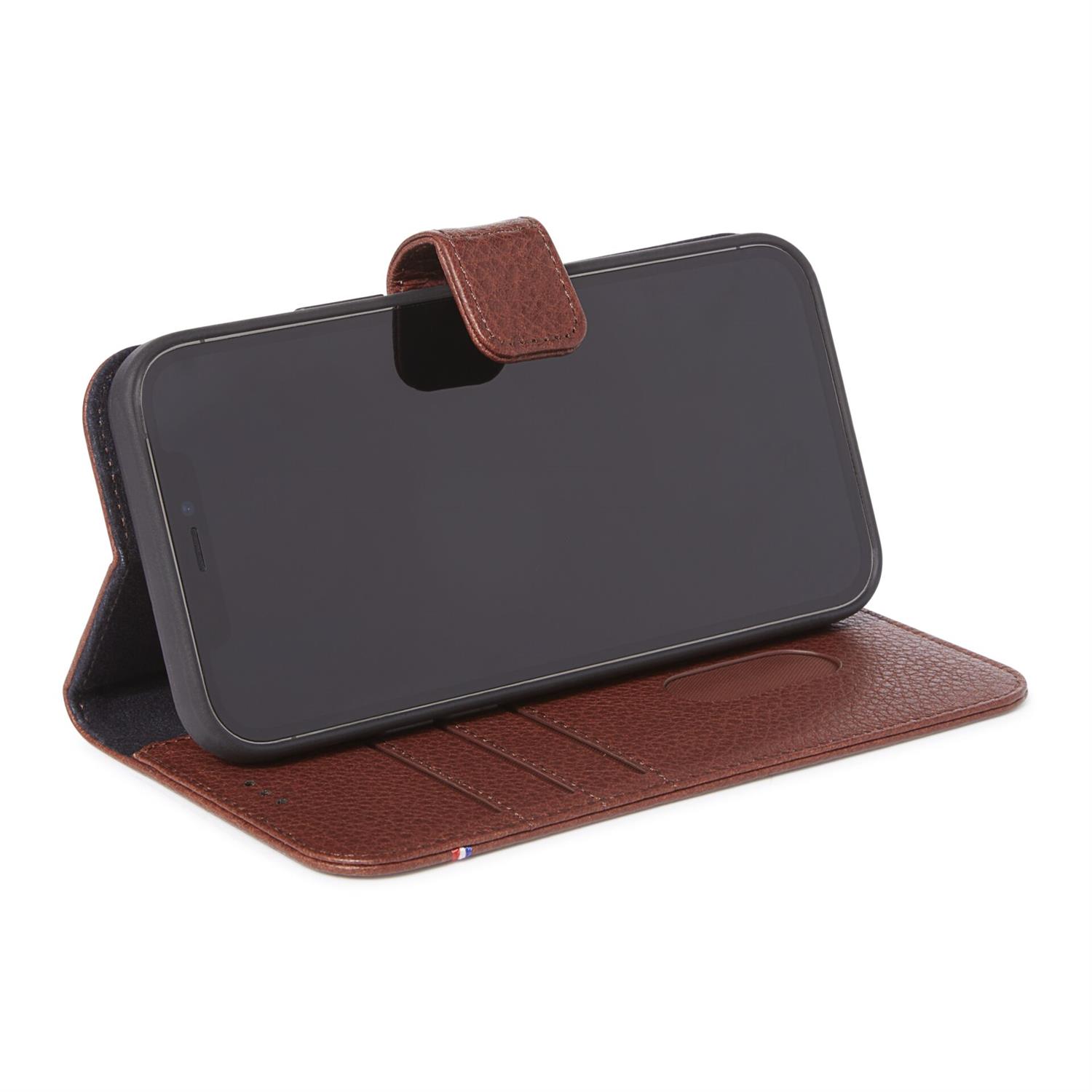 Decoded Leath. Detachable Wallet Magsafe für iPhone 12/12 Pro - Braun