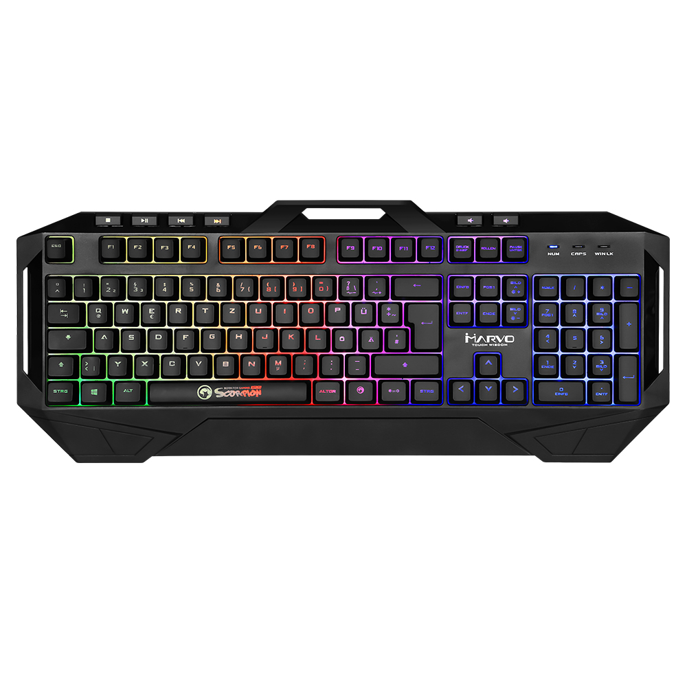 Marvo KG860 Multimedia Gaming Tastatur - Rainbow Backlight