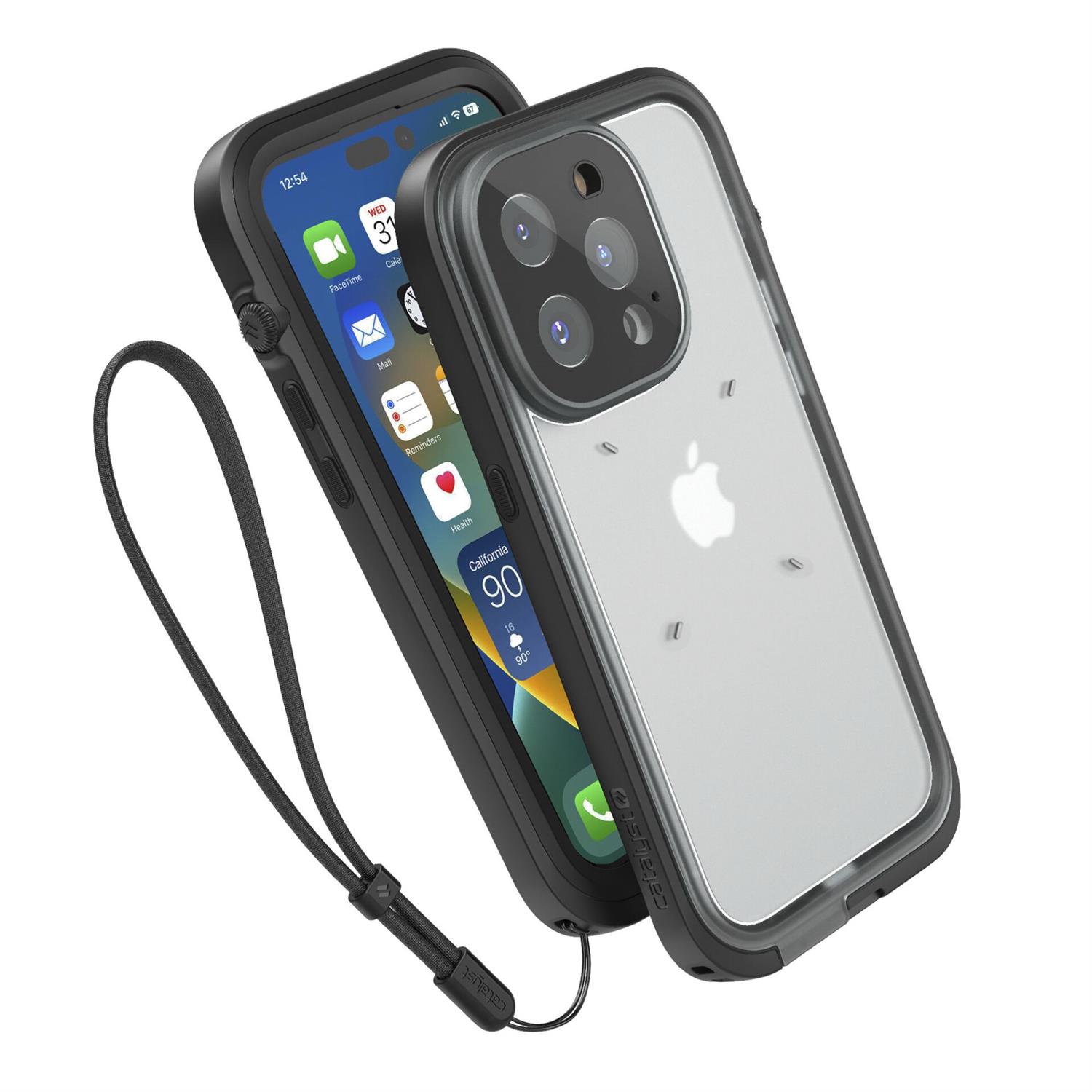 Catalyst für iPhone 14 Pro Wasserdichtes Case - Stealth Black