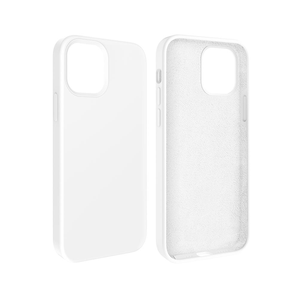 Cyoo Premium Liquid Silikon Schutz Hülle für Apple iPhone 13 mini - Weiss