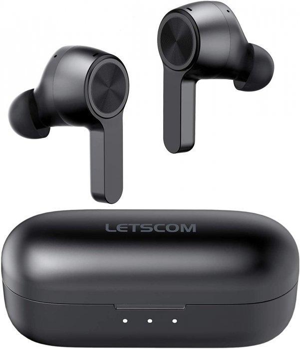 Letscom LF-T19 Bluetooth Headset Ear-In Kopfhörer in Schwarz