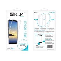 4-OK 360 Protek Case für Samsung Galaxy Note 8 - Transparent