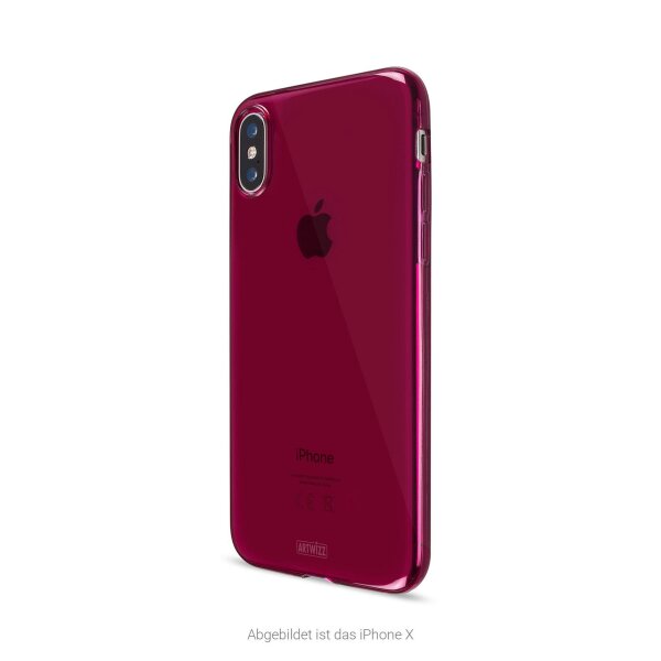 Artwizz NoCase für Apple iPhone Xs Max - Raspberry