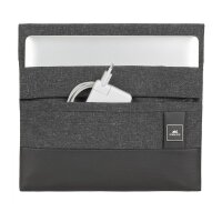 RivaCase Lantau 8803 Mélange Sleeve für MacBook, Ultrabook, Laptop 13.3" Schwarz