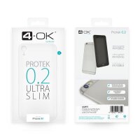 4-OK Protek Ultra Slim 0.2 Schutzhülle für Apple iPhone Xr - Transparent