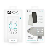 4-OK Protek Ultra Slim 0.2 Schutzhülle für Nokia 2.1 - Transparent