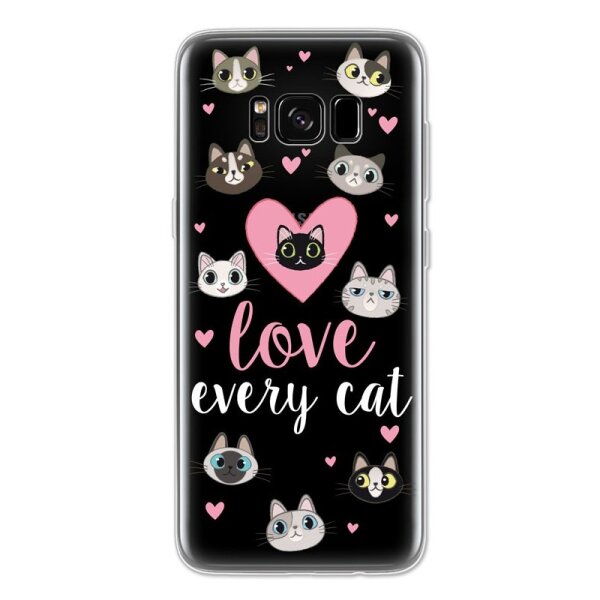 4-OK Cover 4U Schutzhülle für Samsung Galaxy S8 - Love Cats