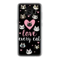 4-OK Cover 4U Schutzhülle für Samsung Galaxy S8 - Love Cats