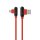4-OK Loove T-Type Cable USB 2.4 A auf USB-C Lade-/Datenkabel 1m - Rot
