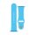 4-OK Silikon Armband für Apple Watch 42mm - Blau (Größe S/M)