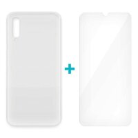 4-OK Glass Duo Protek Case inkl. Sicherheitsglas für Samsung Galaxy A70