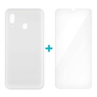 4-OK Glass Duo Protek Case inkl. Sicherheitsglas für Samsung Galaxy A30