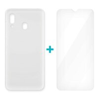 4-OK Glass Duo Protek Case inkl. Sicherheitsglas für Samsung Galaxy A20