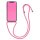 4-OK Anti-Shock Cover für Apple iPhone XS Max mit Halskette - Pink (HangOn)