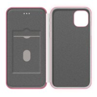 4-OK Book Shell Schutz Etui mit Magnetverschluss für Apple iPhone 11 Pro - Pink